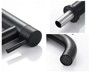 Rubinetto per <span class=keywords><strong>lavabo</strong></span> in acciaio inossidabile all'ingrosso, montaggio su piano, acqua fredda, monocomando, per bagno - Product Image 6