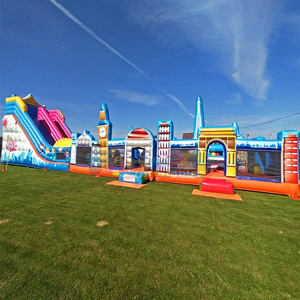 Parcours d'obstacles gonflable commercial pvc bounce <b>house</b> adult <b>inflatable</b> Europe obstacle course - Product Image 1