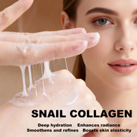 Crème hydratante en gros à base de bave d'escargot, collagène hydrolysé, beurre de karité et filtrat de sécrétion d'escargot, pour tous types de peaux