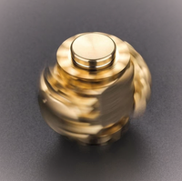 Jouet anti-stress en laiton, cube magique de précision, gyroscope du bout des doigts, gadget de remise en forme et de réduction du stress