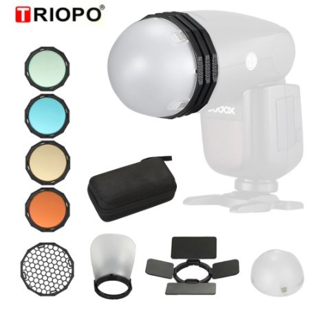 TRIOPO TR09 Magnetic Round Head Flash Accessory Kit Photography Replacement Parts for TRIOPO
