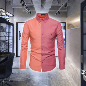 Chemise Oxford unie de haute qualité pour homme, respirante, infroissable, anti-rétrécissement, en coton durable, à manches longues, décontractée - Product Image 5