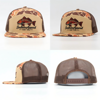 Gorras OEM de 7 Paneles con Malla y Cierre a Presión, Gorras Personalizadas con Logotipo Bordado en 3D, Gorras de Caza de Animales, Gorras Richardson 168, Gorras Trucker de Camuflaje