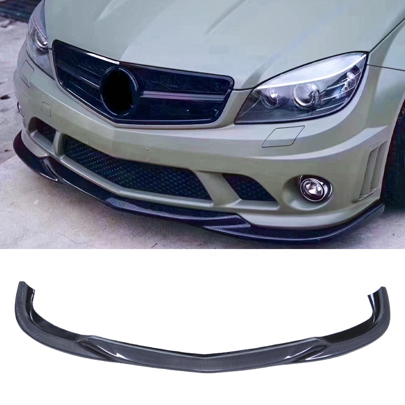mercedes benz w204 c class carbon fiber front lip Facelift VS Style Carbon Fiber Front Lip Compatible With Mercedes C63  (W204/S204/C204)