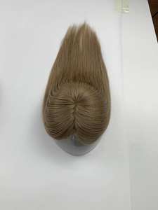 Cabello brasileño de alta calidad Topper Cabello humano virgen Remy con base de seda Parte media Estilo recto Más colores para mujeres - Product Image 4