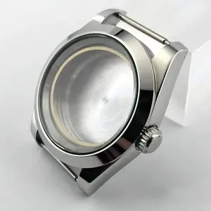 Aangepaste Roestvrij Staal 316l Horloges Case Cnc Frezen Titanium Machinale Horloge Wijzerplaat Deel Gevallen Voor Automatische Horloge
