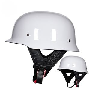 German <span class=keywords><strong>Retro</strong></span> ABS Lightweight Cruising Half Face Helmet pour hommes et femmes Four Seasons Electric Bicycle - Product Image 6