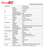 Alat Uji Penganalisis Kualitas Air MesuLab, Pengukur pH Digital Elektronik untuk Meja Laboratorium, Perangkat Pengukur pH Air Digital, Mesin Penguji Meter