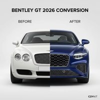 Kit carrosserie Facelift pour Bentley Continental GT – Ensemble de conversion style 2026 – Matériaux PP et acier de haute qualité – Réplique 1:1