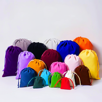 Pochettes en velours de luxe multicolores à cordon pour bijoux, lunettes, pierres précieuses - Couleurs et logo personnalisables, accessoires de jeu, cadeau