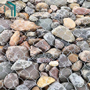 Caja de malla de alambre de gavión Hexagonal galvanizada de PVC Sitio de construcción Marco de metal Cesta de gaviones Puertas de enrejado de esgrima - Product Image 2