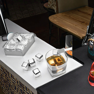 In acciaio inox riutilizzabile <span class=keywords><strong>cubetti</strong></span> di ghiaccio per bere vino festa di nozze uso commerciale in ristoranti e alberghi - Product Image 5