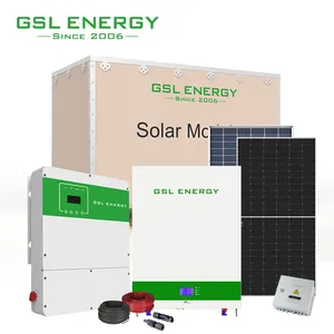 GSL Energy On Off Grid Energy Storage 5Kw 10Kw 20Kw Solar Energy Systems Solar Panel System For Home