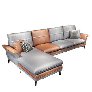 Tecnología Sin Lavado, Sofá en Forma de L, Minimalismo Italiano, Tela de Lujo Ligera, Compre Sofá de China - Product Image 5