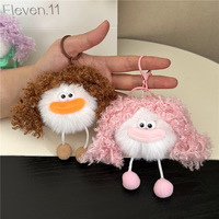 Porte-clés en peluche en forme de saucisse, design anime écologique, forme 3D, pendentif pour sac d'étudiant de remise de diplôme