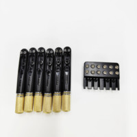 Gitar Elektrik Headless 6 Senar Kelas Atas Set Lengkap Aksesoris Bridge & Tuning Peg Suku Cadang Instrumen Asli untuk Grosir