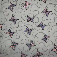 Tulle doux RTS, dentelle brodée de sequins, tissu en maille filet pour robe d'enfant