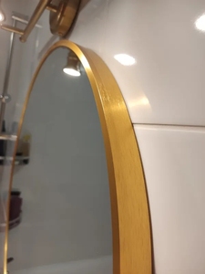 2026 Art Decor Brass Look <strong>Large</strong> Metal Framed Round Wall <strong>Mirror</strong> Glass <strong>Circle</strong> Espejos Spejl Alloy Aluminium Frame Wall <strong>Mirror</strong> - Product Image 5
