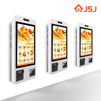 Kiosque en libre-service avec écran tactile interactif de 24 pouces, machine de commande et de paiement automatique pour restaurant avec fonction SDK