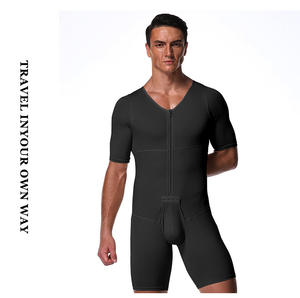 Fajas Colombianas al por Mayor para Hombres, Moldeadoras <span class=keywords><strong>de</strong></span> Cuerpo Completo, Levanta Glúteos, Camisetas <span class=keywords><strong>de</strong></span> Compresión para Ginecomastia - Product Image 4