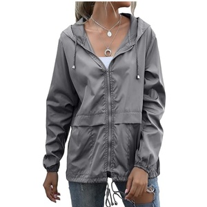 Veste <span class=keywords><strong>de</strong></span> <span class=keywords><strong>pluie</strong></span> imperméable OEM pour femme, coupe-vent léger pour la <span class=keywords><strong>course</strong></span> à <span class=keywords><strong>pied</strong></span>, manteau <span class=keywords><strong>de</strong></span> golf tendance - Product Image 3