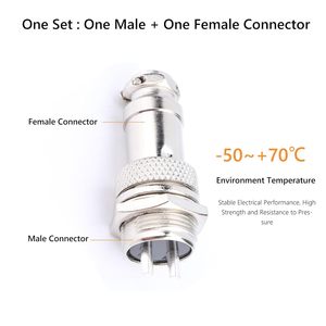 Connettore Maschio GX12 a 4 Pin per Aviazione, Angolo Retto, Tipo <span class=keywords><strong>DIN</strong></span> per Montaggio su Pannello - Product Image 4