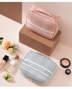 Sac de toilette portable de haute qualité à fermeture éclair imprimé tendance, sac de voyage pour femmes, imperméable, grande capacité, sac à main pour le lavage - Product Image 3