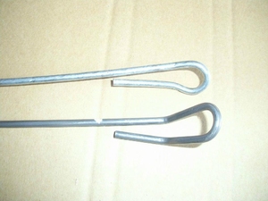 Tiges de fil d'<span class=keywords><strong>acier</strong></span> galvanisées à boucle unique pour l'emballage de <span class=keywords><strong>coton</strong></span> - Product Image 3