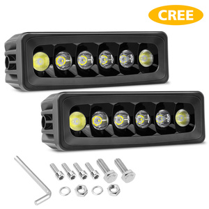 6 pouces 30W 2 pièces ambre ou blanc couleur Spot faisceau d'inondation tondeuse à gazon LED <span class=keywords><strong>tracteur</strong></span> lumière - Product Image 6