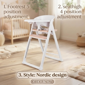<span class=keywords><strong>Chaise</strong></span> haute pour bébé IVOLIA 4-1, ensemble de chaises réglables pour enfants, en plastique, pour <span class=keywords><strong>la</strong></span> salle à manger, de 0 à 99 ans - Product Image 1