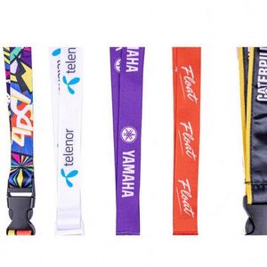 Wholesale OEM Blank Sublimation Polyester Nylon Plain Cheap <b>Personalized</b> Custom Logo Printed Lanyard - Product Image 6