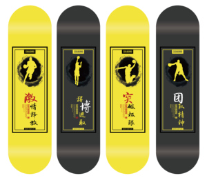 JIESEN Vente chaude Planche de skateboard personnalisée 8/8,25 pouces Tech <span class=keywords><strong>Deck</strong></span> pour décoration murale artistique Planche de skateboard vierge <span class=keywords><strong>pas</strong></span> chère - Product Image 4