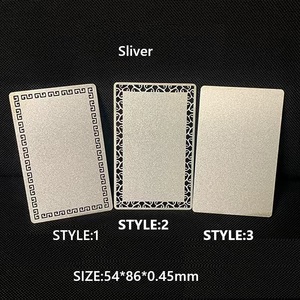 Biglietto da visita in metallo fai da te che fa il trasferimento di calore carta vuota bianca, argento, oro tessera di appartenenza in lega di alluminio - Product Image 5