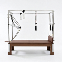 Machine de Pilates Cadillac Reformer en noyer d'Amérique du Nord, réglable, durable, emballage en boîte en bois pour studio