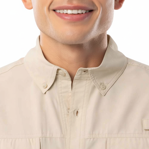 Camisas de Pesca para Hombre de Talla Grande, Transpirables, Cómodas, Impermeables, de Secado Rápido, con Protección Solar UPF 50, de Spandex/Algodón, Precio al por Mayor - Product Image 1