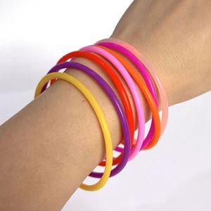 Pulsera de silicona para manualidades infantiles, banda elástica fina, lazo de goma para el pelo, cordón para atar el cabello - Product Image 3