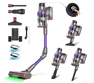 Aspirateur sans fil intelligent AZA RTS S702, système de filtration à neuf étapes, double bac à poussière, léger et facile à utiliser - Product Image 1