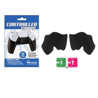 Autocollant antidérapant pour manette PS5, poignée de manette absorbant la transpiration, peau en cuir artificiel texturé, autocollant de protection ultra fin