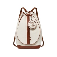 Sac de sport en toile pour pickleball, sac à raquettes multi-usages, à porter en bandoulière et en sac à dos, pour le tennis, le badminton et les sports de plein air