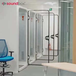 Phone Booth Soundproof Private 1 Person Office Telephone Booth Soundproofing Call Pod Sound Insulate In Co-working Space Phone Booth