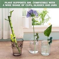 Hydroponische Kunststoffbeschichtete Pflanzenbegleiter für Aquarium, Bürodekoration, Kabelmanagement, Gartenzubehör, Ornamente, Blumen