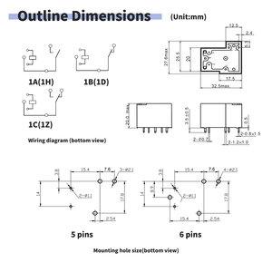 Relais de puissance PCB 30A 12V T90 certifié CE TUV, contact argenté, équivalent JQX-15F pour HF105F, pour fabricants européens d'UPS - Product Image 3