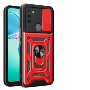 Jackpot Wireless Compatible With Nokia G310 5G Phone Case With Tempered Glass Screen Protector, Ring Stand For Magnetic Car Mount, Heavy Duty Shockproof Rugged Protective Cover (Red - View #2