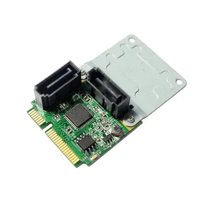 ميني PCI-Express إلى ساتا 3.0 دعم 6 جيجابايت/ثانية 2x الداخلية منفذ RAID بطاقة وحدة التحكم