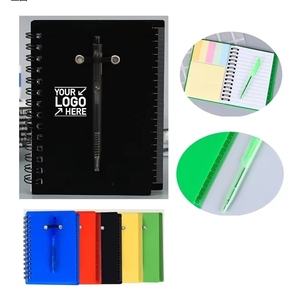 Promotional Multi-Function Leather A5 Spiral <b>Notebook</b> <b>Set</b> with Pen Customizable Memo Pad for Office Students and Events - Product Image 2