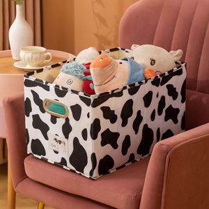 Gran oferta 2025, caja Rectangular <span class=keywords><strong>de</strong></span> almacenamiento <span class=keywords><strong>de</strong></span> <span class=keywords><strong>ropa</strong></span> <span class=keywords><strong>de</strong></span> tela, cajón sin tapa <span class=keywords><strong>de</strong></span> vaca con estampado Animal con alta visibilidad para almacenamiento - Product Image 6