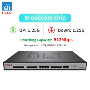 OLT 8 ports HSGQ-XE08 avec emplacements SFP 10G, prise en charge GEPON jusqu'à 512 ONUs, équipement de télécommunication fibre optique largement compatible - Product Image 5
