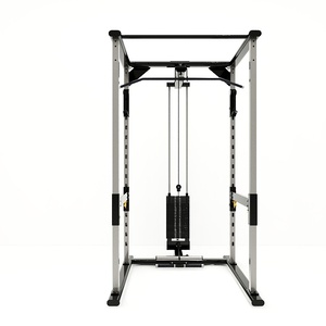 Rack de Squat, <span class=keywords><strong>Cage</strong></span> de <span class=keywords><strong>Musculation</strong></span>, Lat Pulldown, Rameur Basse, Multifonction avec Système de Poulies à Câble, Commercial et Domestique, Tout-en-un pour <span class=keywords><strong>Musculation</strong></span> - Product Image 6
