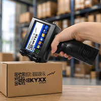 Imprimante jet d'encre portable 12,7 mm à prix usine pour le codage par lots et numéros de série sur boîtes