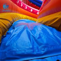 Toboggan gonflable extérieur pour enfants, château gonflable, monde marin, dauphin, arc-en-ciel, avec piscine